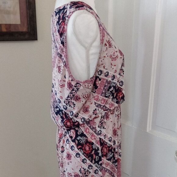 TRIXXI CLOTHING COMPANY Women's Criss Cross Detail Maxi Dress (Size XL) "FLORAL" - Picture 5 of 9